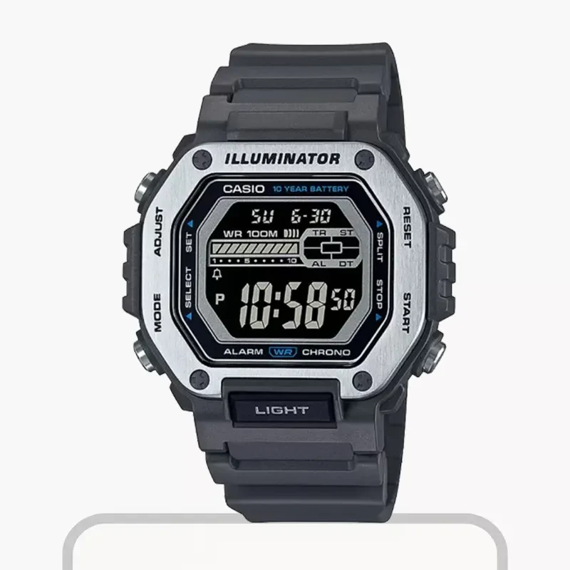 Casio Youth Black Digital Dial Men's Watch- MWD-110H-8BV